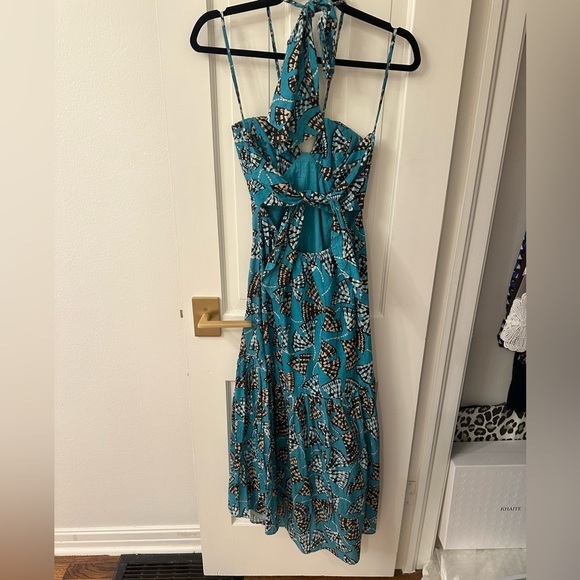 KARINA GRIMALDI Charlie Print Dress in Sky Tootsie (XS) - Picture 5 of 7